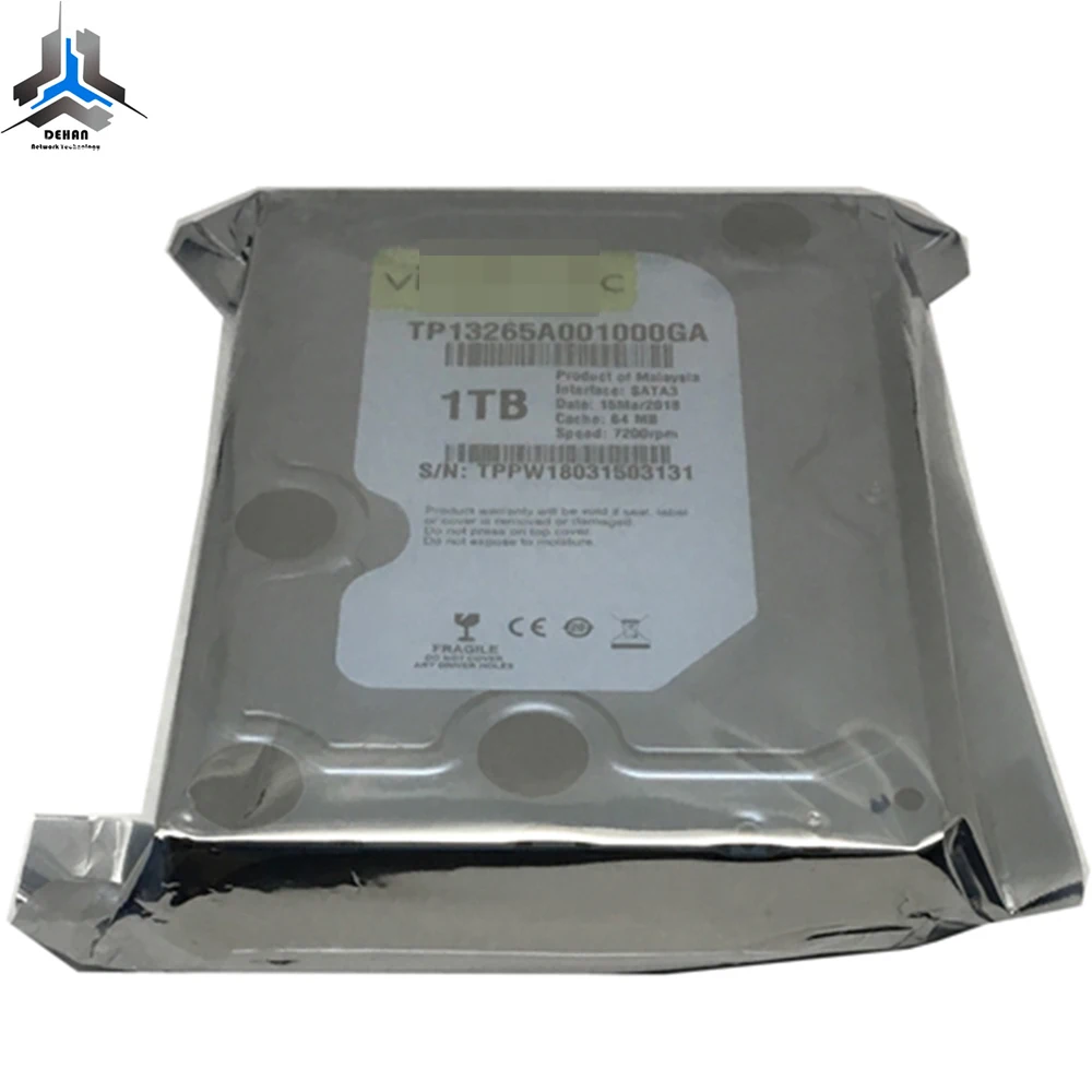 Жесткий стол 3,5 дюйма внутренний 1 ТБ 32 Мб Кэш 7200 об/мин SATA 6,0 ГБ/сек. TP51264B001000GA HDD для настольного компьютера