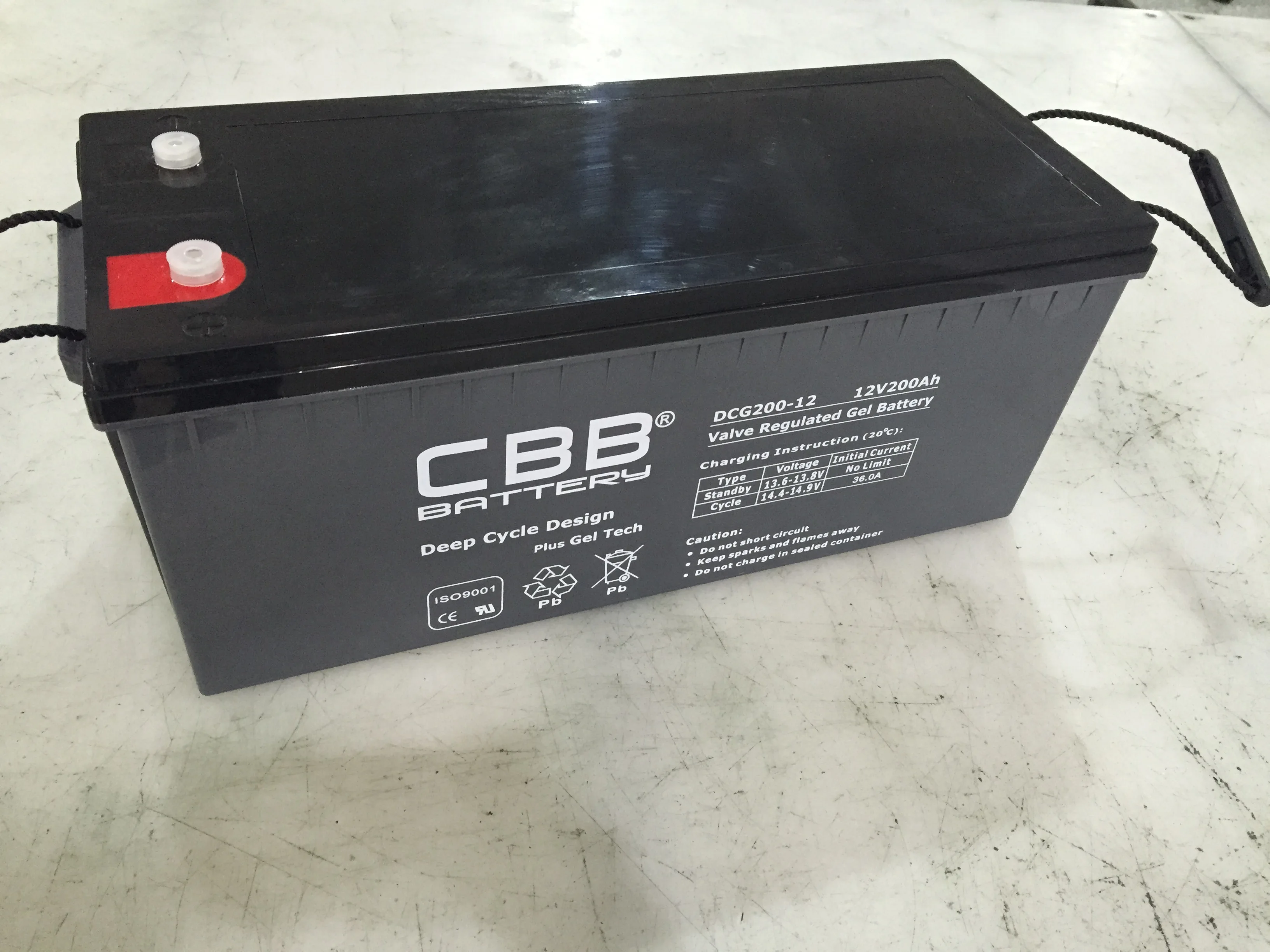 Competitive Price Dubai 12V 200Ah Deep Cycle Solar Gel Battery