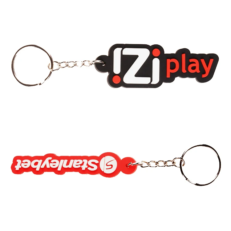 Factory Direct Cheap Advertising Gift Custom Alphabet Keyring Die Cut Keychains Letter Design Key Chains