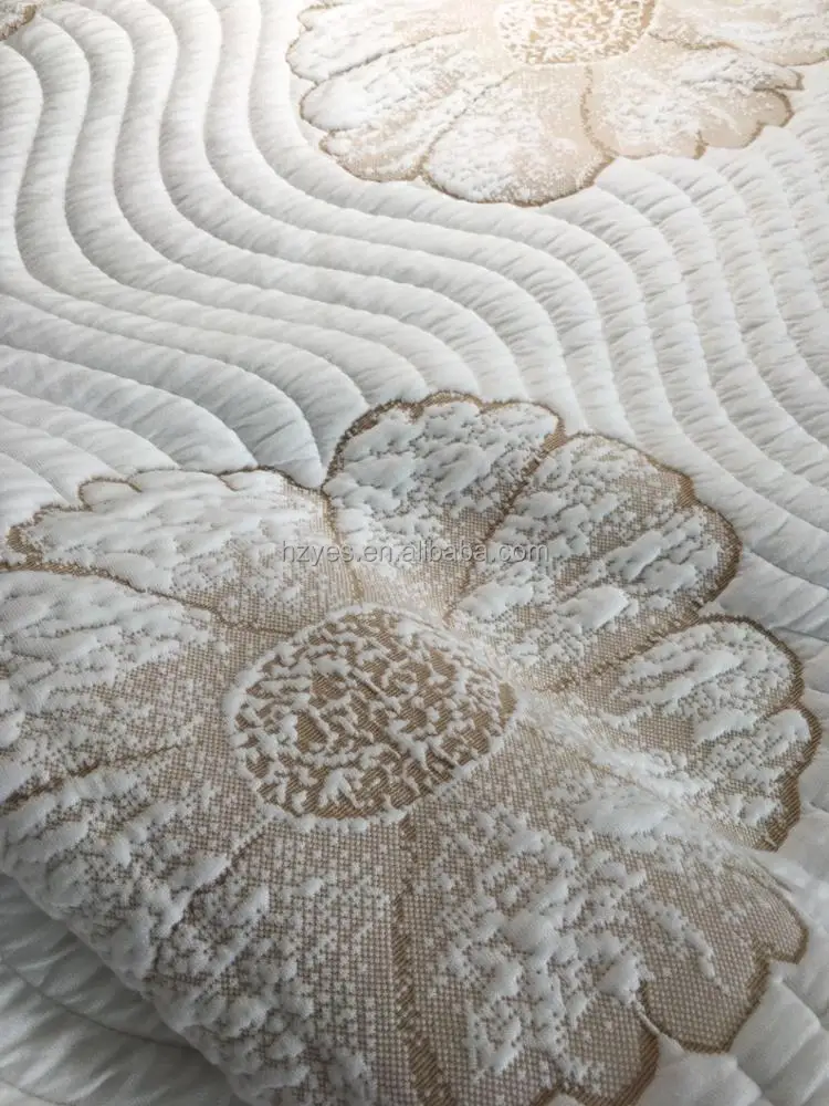 Трикотажная ткань из бамбукового волокна Бамбуковая полиэфирная стеганый жаккардовый матрас