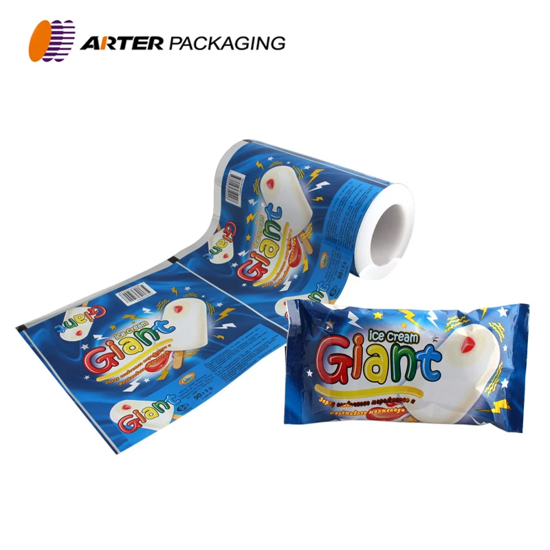 Custom Printed Ice Candy Plastic Wrapper Bags
