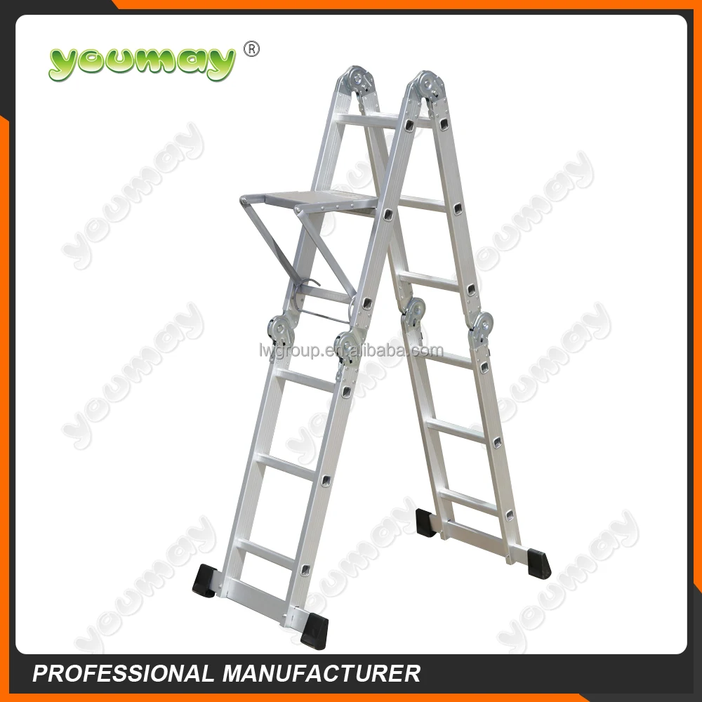 EN131 Approved OEM Factory Ladder Multipurpose Foldable Aluminum Ladder