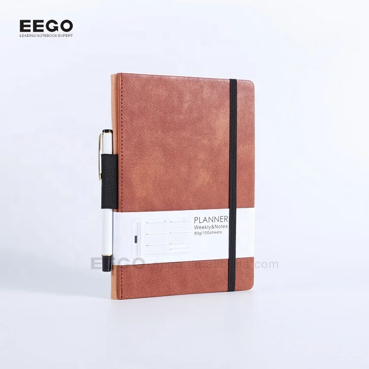 Journals Leather Promotional Pu Meeting Pocket Wholesale Set A5 Gift Personalized Notebook for Students