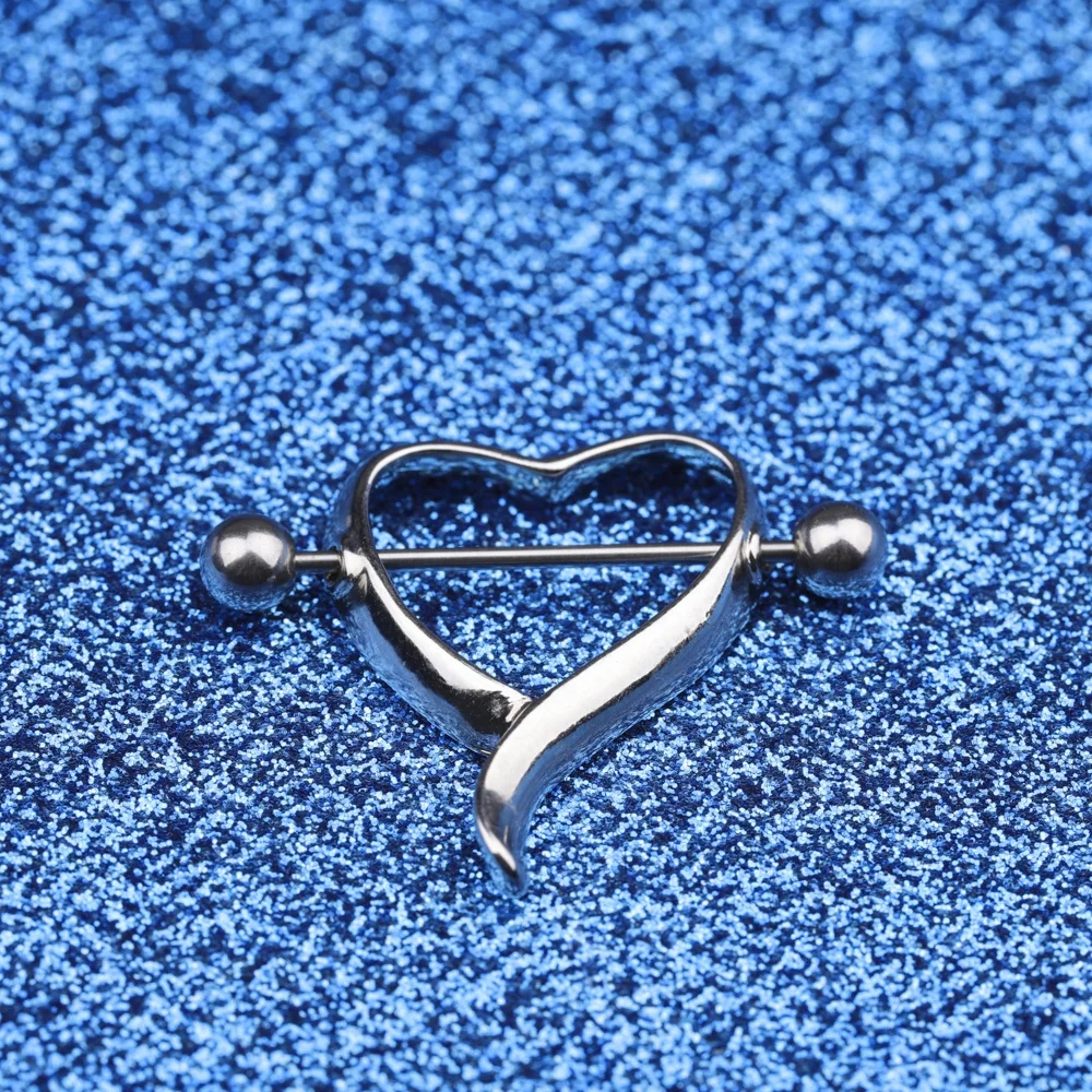 Heart shaped nipple shield piercing bars jewelry| Alibaba.com