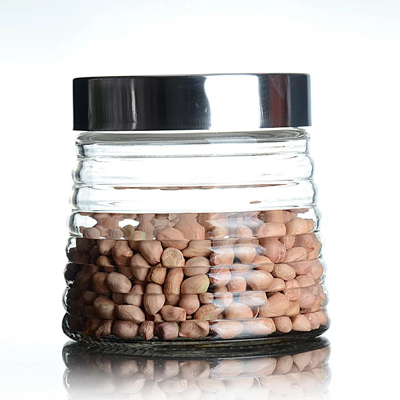 Large Capacity Nuts Tea Grains Storage Glass Jars