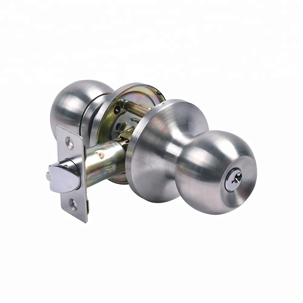 ansi grade 3 stainless steel tubular door knob l
