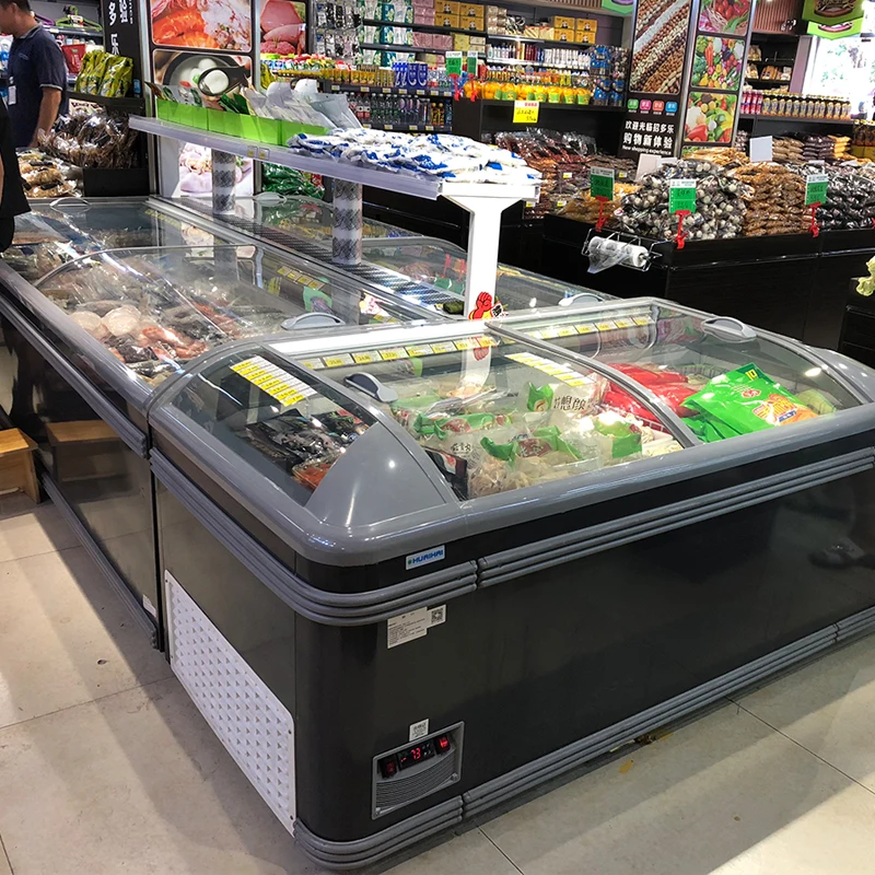 AHT Type R404a Inner Compressor Island Combined Freezer