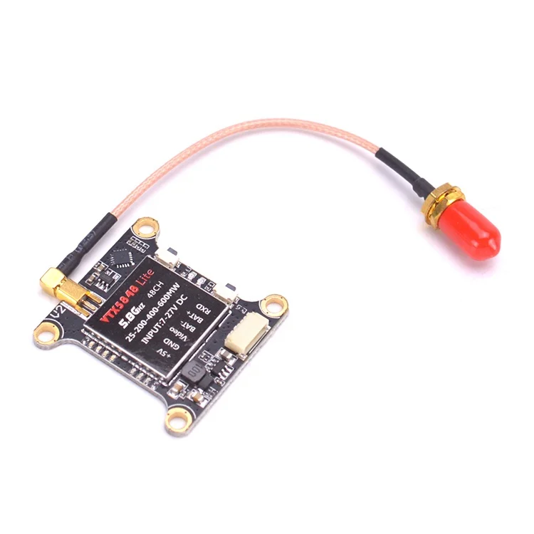 
 Переключаемый модуль видеопередатчика VTX5848 LITE 48CH 5,8G 25/100/200/400/600 мВт VTX, OSD управление для FPV радиоуправляемого дрона  