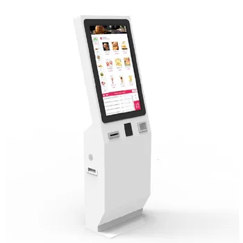 32" Ticket Vending Machine Ordering kiosk, Fast Food Restaurant Wall Mounted Self Service Payment Kiosk
