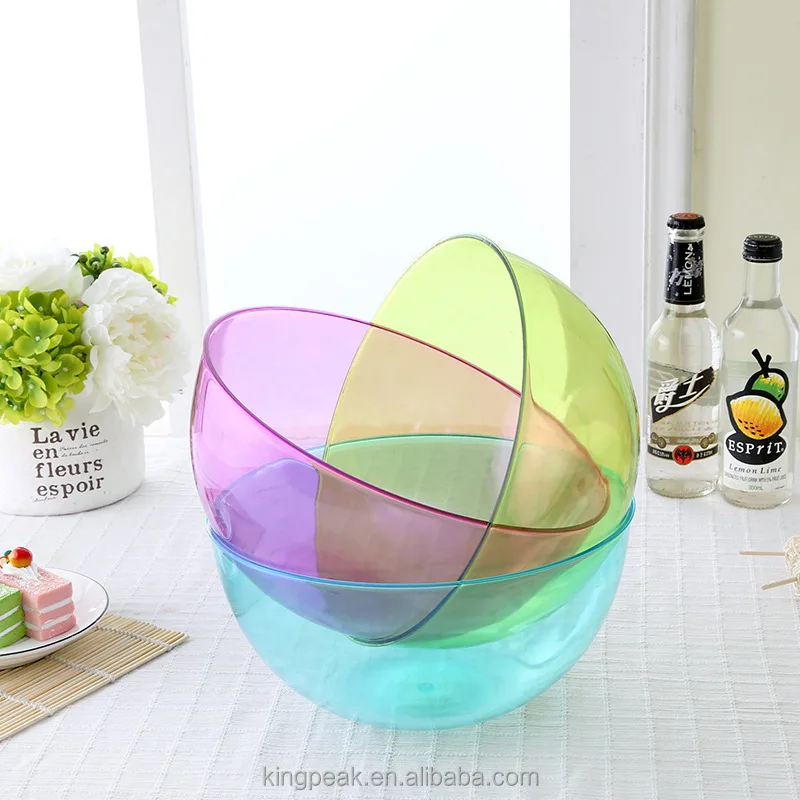 Hot Selling 3.5l Bpa Free Plastic Mixing Salad Bowl Serving Bowl For