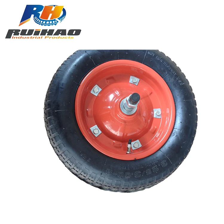 
 Пользовательские 13 дюймов * 3,25-8 пневматические резиновые колеса для ручной тележки  