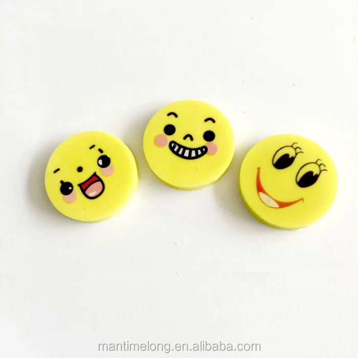 Smile Face Eraser Eraser Clay Rubber Eraser