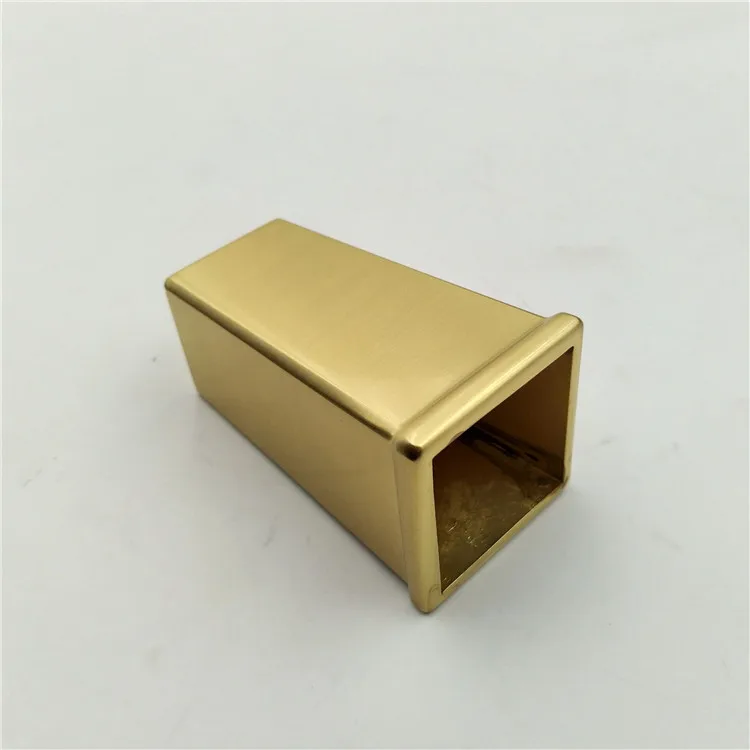 Metal Toe End Caps for Wood Table square Ferrules Furniture Leg Caps TLS-60