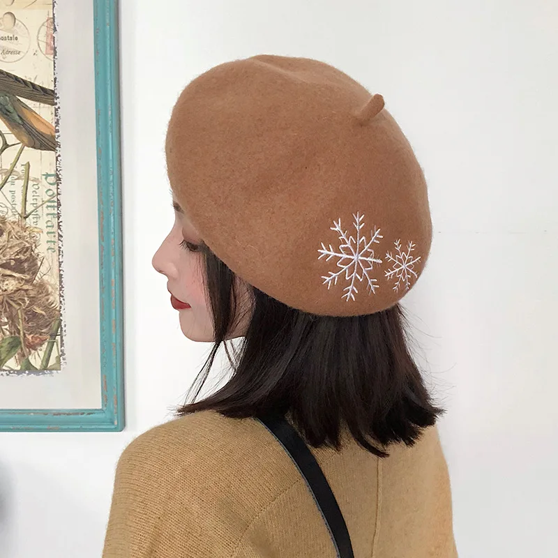 custom embroidered beret