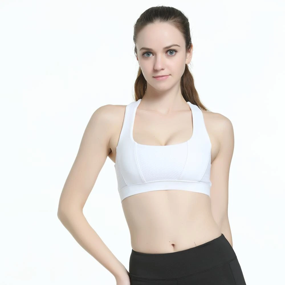 white yoga bra