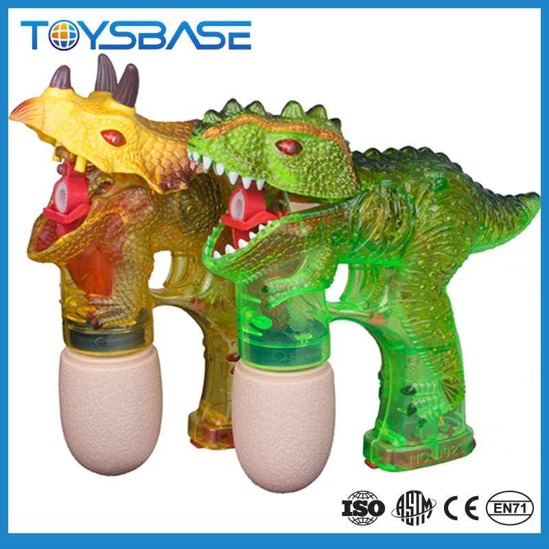 Dolanus Pistolet à Bulles Dinosaure – Jouet Musical Avec Lumières, étanche, Pour Enfants De 3 à 8 Ans, Anniversaire Et Jeux Extérieurs