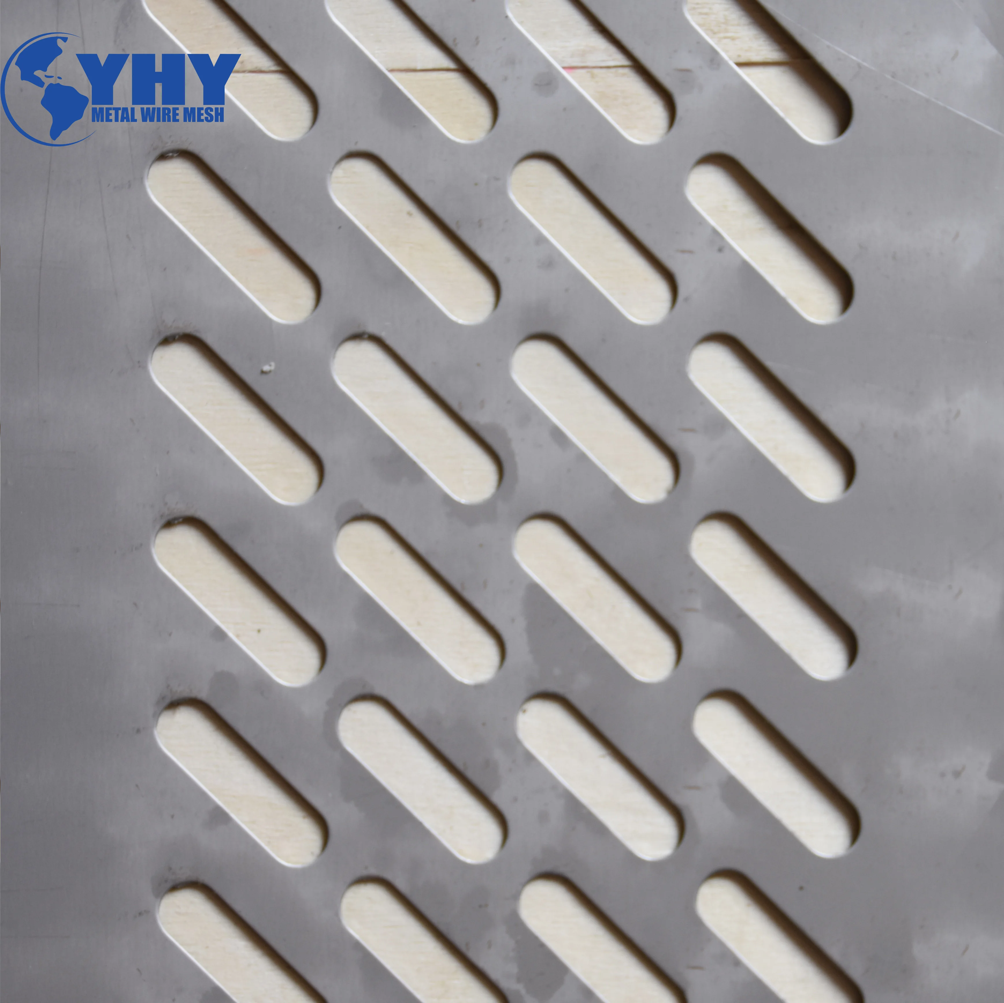 Rectangular Hole  Shape Aluminium  Perforated Metal Plate
