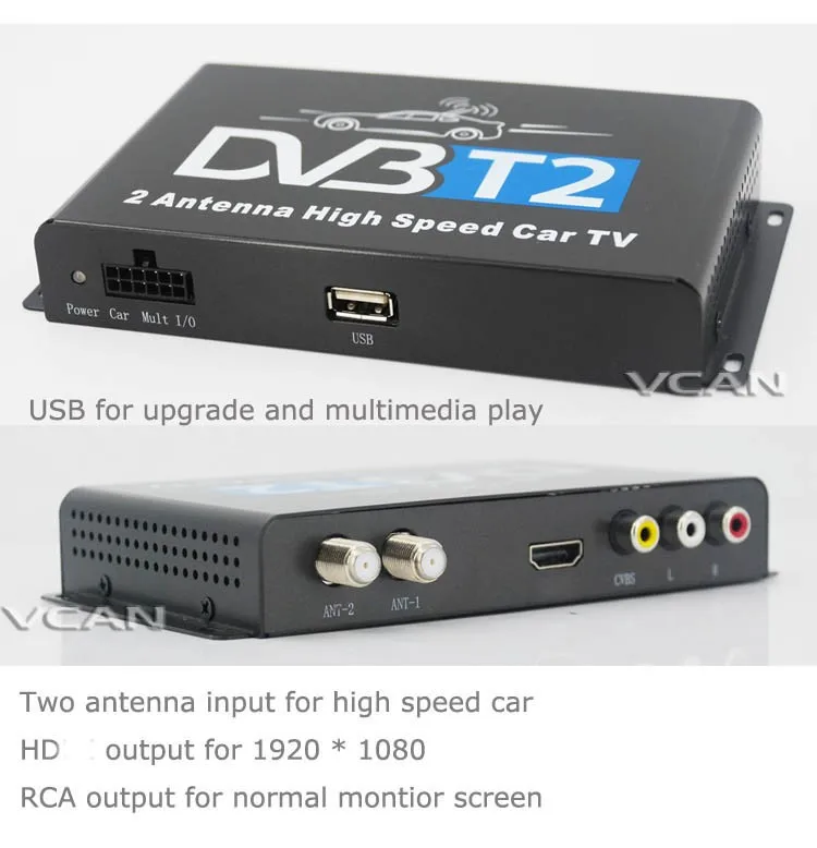 Car DVB-T USB HDTV tuner 2 active antenna high speed DVB-T2H on m.alibaba.com