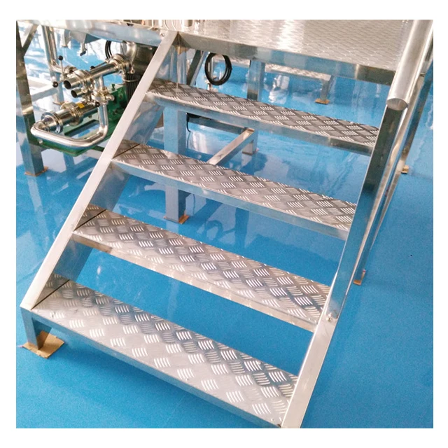 Homogenizer tank Blending Cream Jacketed Liquid Mixer tank Heating Stainless Steel Mixing tank with Agitator Heater