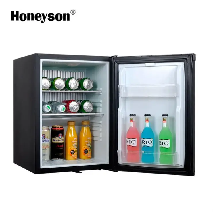 Smart Mini-Bar Hotels 20-59L Stainless Steel Thermoelectric Cooling Electric Portable Frost-Free LED Light Automatic Glass Door