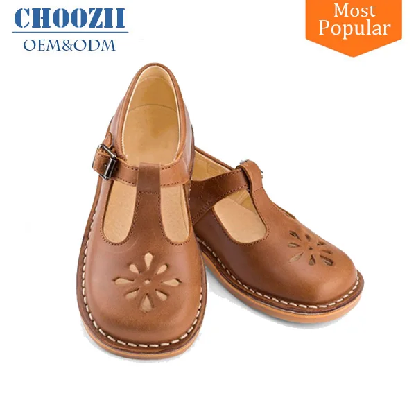 Brown mary jane shoes girl Clearance