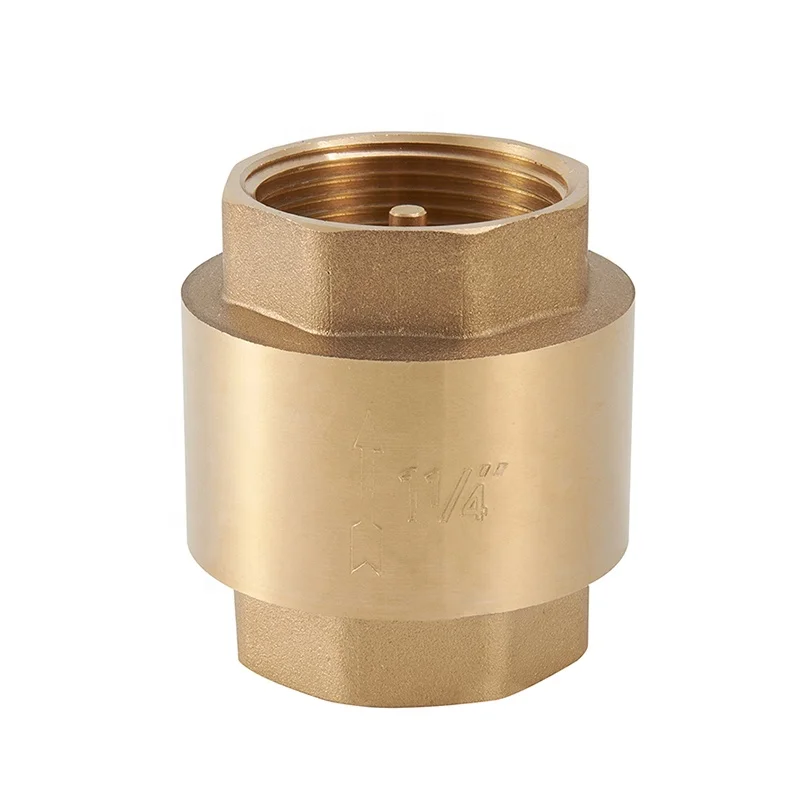 1/2 - 4 Inch Female Connector Water Vertical Spring Brass Check Valve