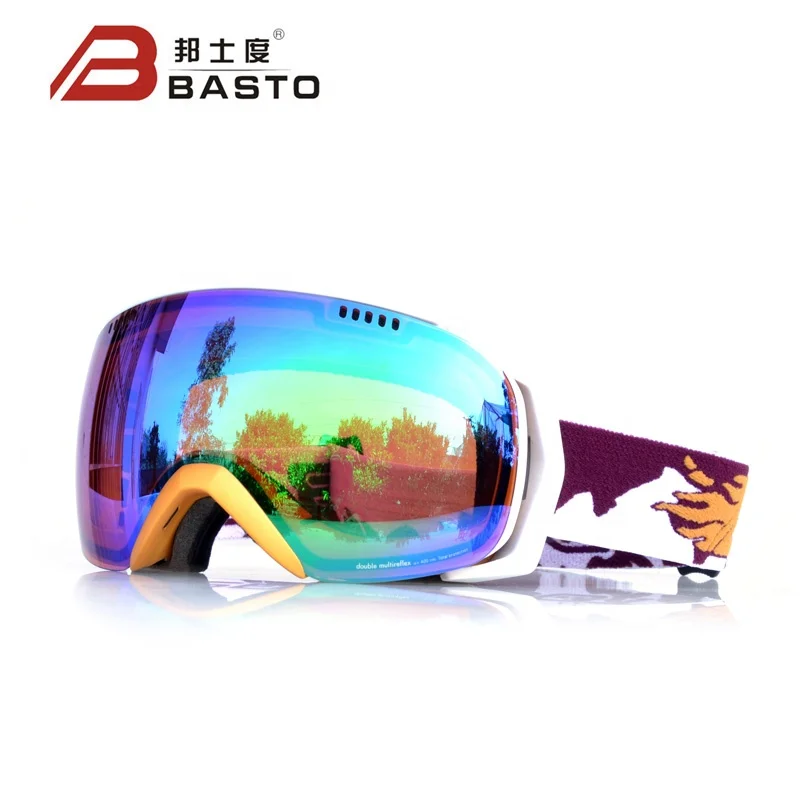 Big Lens Customized Snow Ski Goggles 