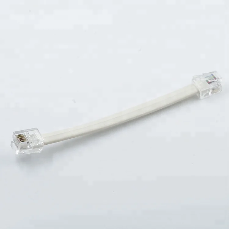 Manufacture 6P6C Coadsl Filter Line Copper Flat Cord CAT3 24awg Telephone Cable Rj11 Chinese Telecommunication Female 6 Pin Cat6