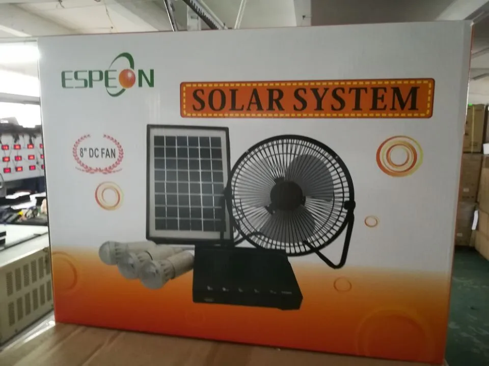 5W 9V Solar Lighting Kit Complete Set Solar Energy System with Fan and USB from China supplier