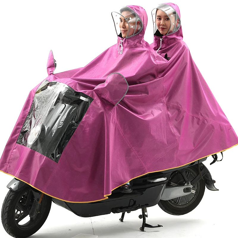 Regenponcho met capuchon, waterdichte fietsregenjas, winddichte unisex enkele regencape, voor fiets, e-bike, scootmobiel regenponchohoes-3XL (Color : Silver Gray