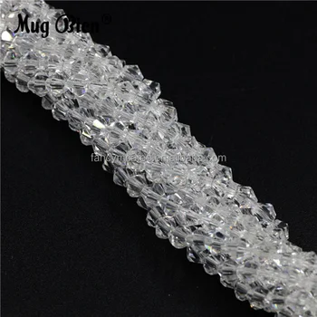 Wholesale Cheap Crystal Beads Loose Spacer Beads 2mm 3mm 4mm 6mm 8mm Clear Bicone Crystal Beads