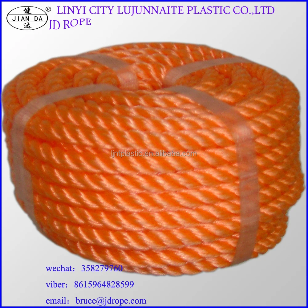 Высококачественные антиоксидантные и анти-УФ витые полиэтиленовые канаты в 3 или 4 нити