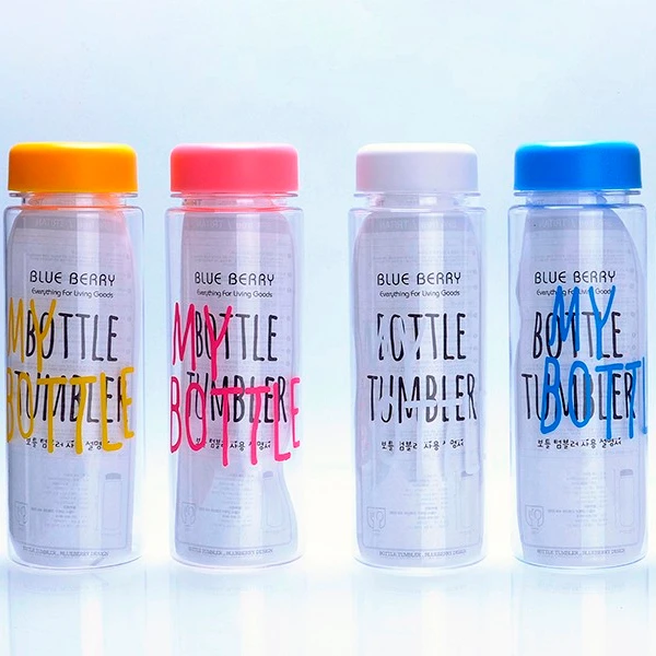 
Рекламная пользовательская брендовая пластиковая бутылка для воды с широким горлом 