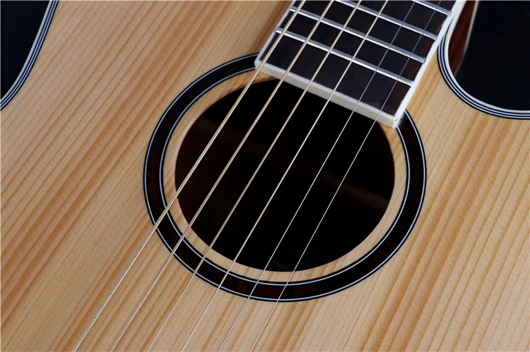 OEM Custom Special Grape Sound Hole Acoustic Guitar