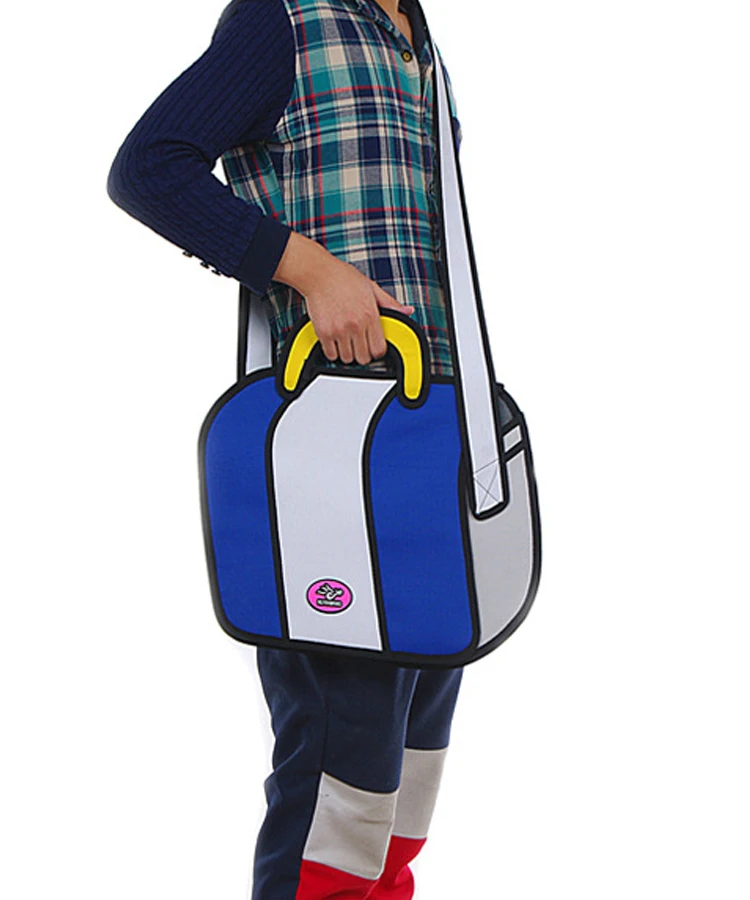 Новый каваи 2D рисунок слинг сумка огромный мешок школы 2 цвета