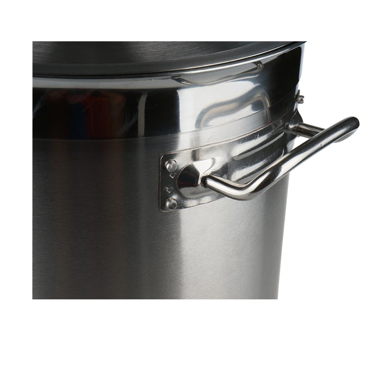 Factory Direct Wholesale Tall Body Stainless Steel square Cooking Stock Pot with Compound Bottom