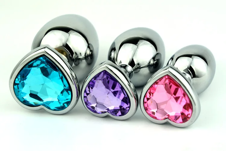 Plug Anal Diamant Cristal - Jouets Sexuels Pour Adulte - 1 à 3 Pièces - Neuf Sans Marque