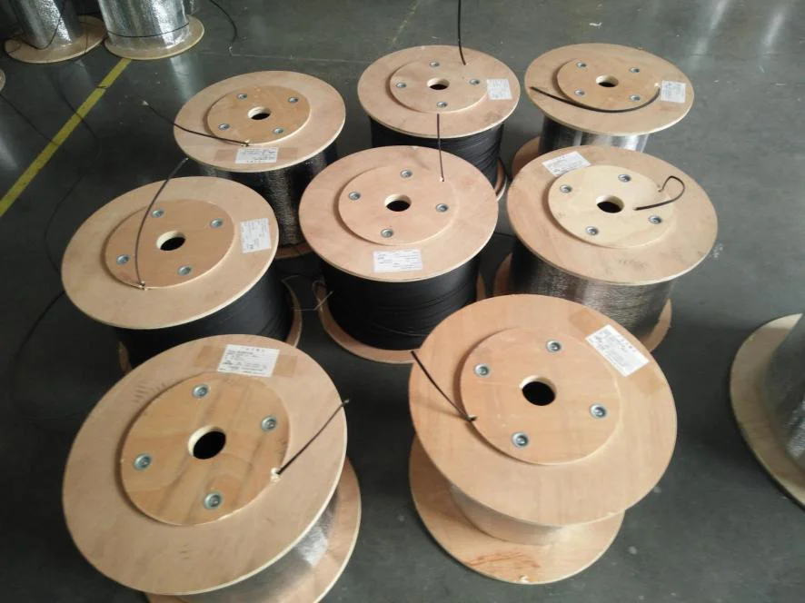 2 Core G657A1 FTTH Round Cable Outdoor Figure 8 Drop Fiber Optic Cable for Aerial