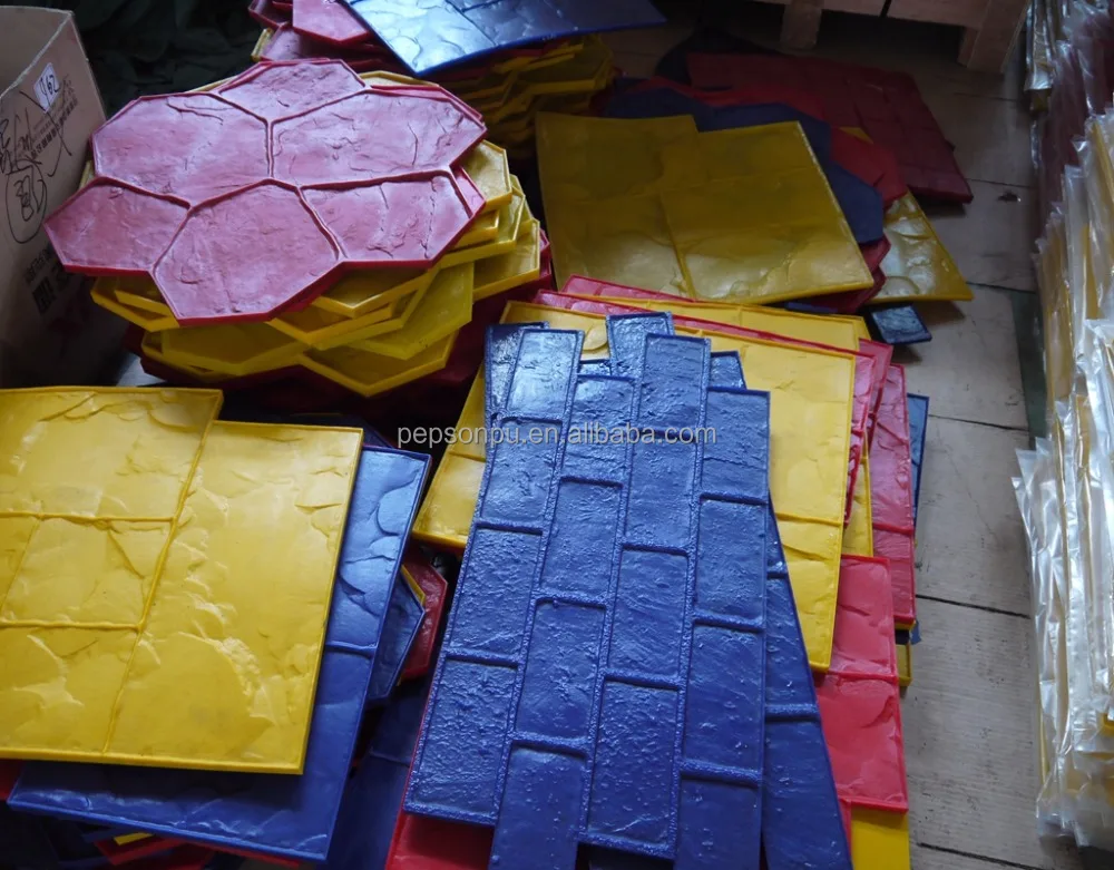 Прецизионные и последовательные размеры, стандарт США, Уретановые бетонные штамповочные формы для пола