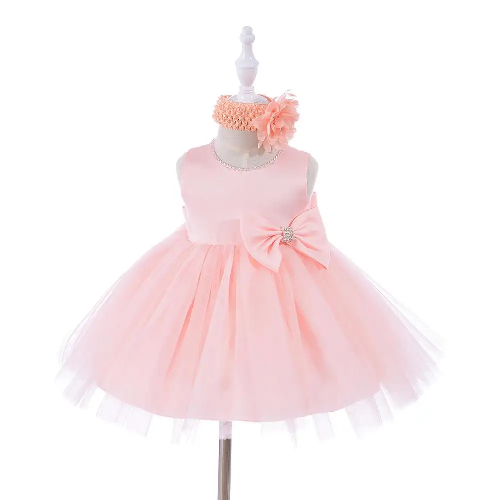 2018 Popular Korean Latest Girls Net Frock Designs for Kids Baby