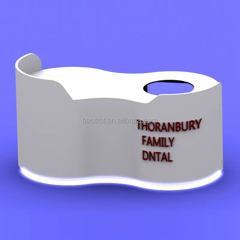 Modern Small Round Office Counter Table Design Restaurant Cash Counter Table