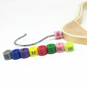 Per-printed Hanger Size Markers Garments Size Tags Clothes Rack Size ...