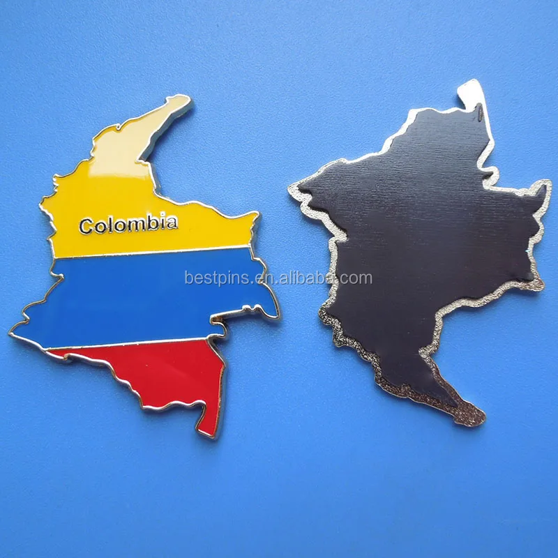 Uruguay Map Shape and Flag Design Magnet