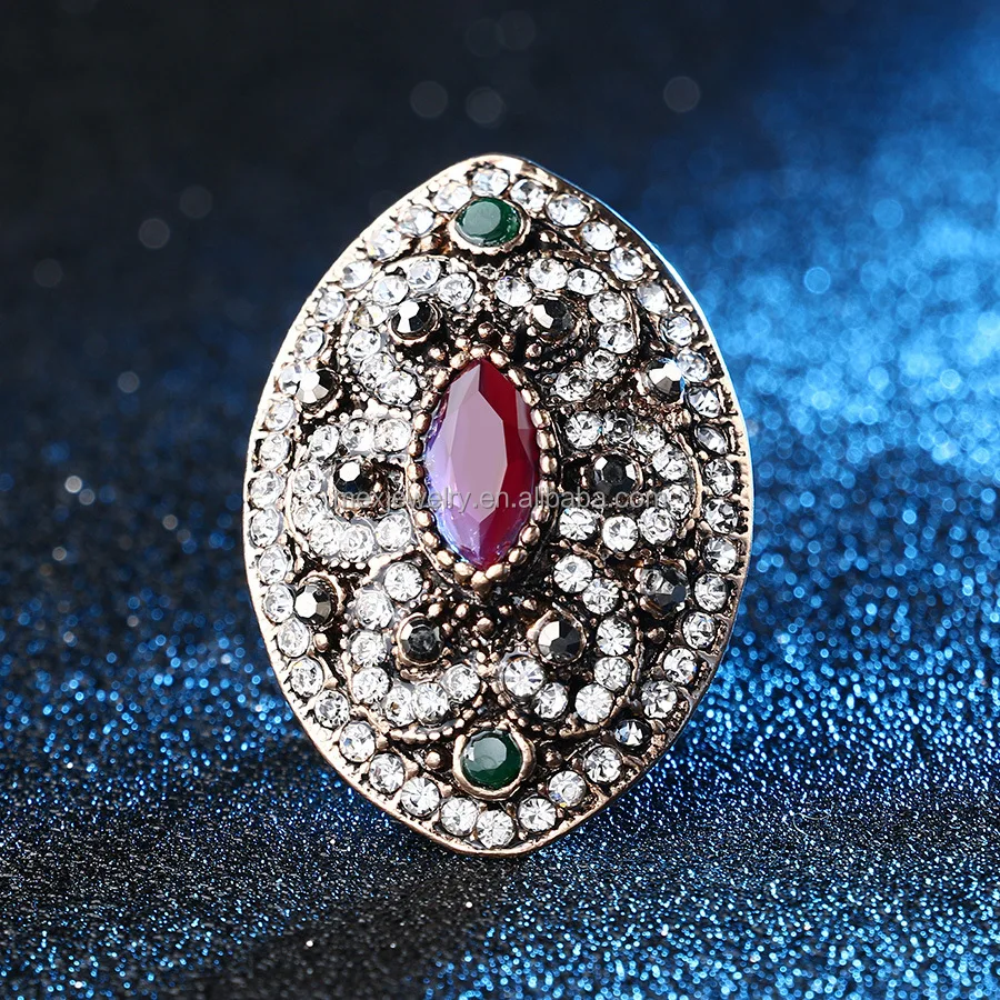 Antique Turkish Hurrem Sultan Ring Ottoman Jewelry