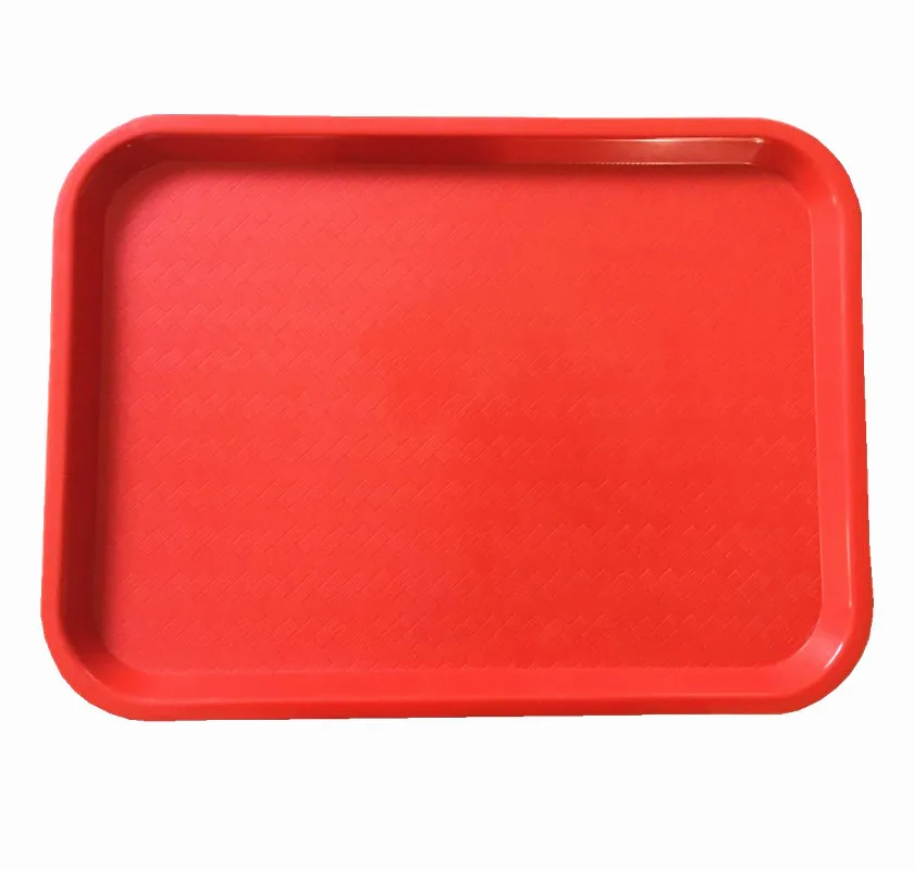 Hot Sale Kfc 100% Pp Red Color Rectangle Plastic Fast Food Tray - Buy ...