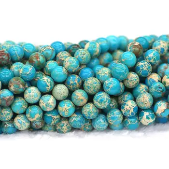 Hot Selling Round Turquoise imperial jasper Gemstone Beads size 4mm 6mm 8mm 10mm 12mm 14mm