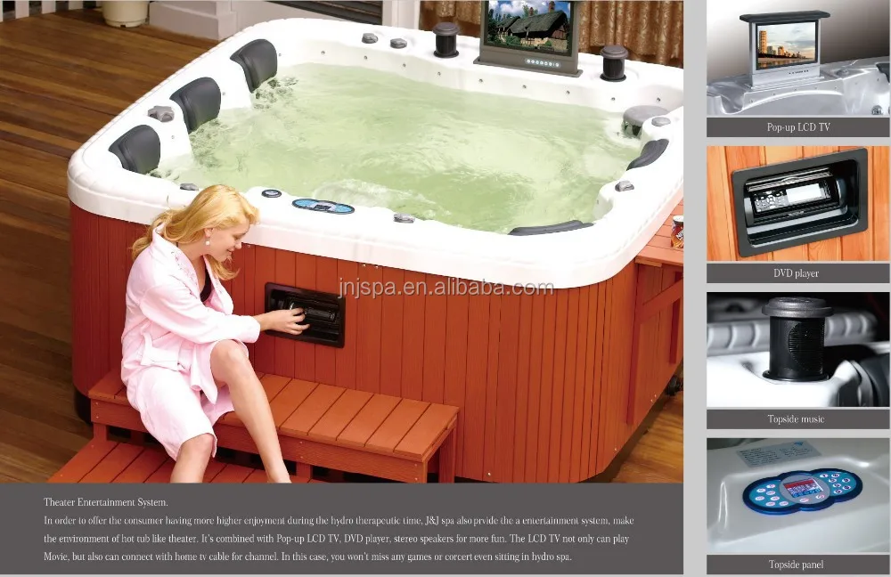 Europe Style Outdoor Spa Pool with Comfortable and Roomy Seats