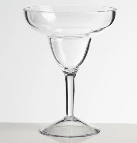 Shiwaki Acrylic Margarita Glass Cocktail Cup Drink Goblet For Party Bar Restaurant 330ml Transparent 