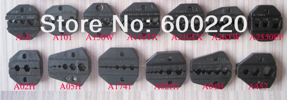 Replaceable Crimping Die Sets/jaws for Pneumatic Crimping Tool AM-30 & Electrical Crimping Tool EM-6B2, and Hand Crimping Pliers
