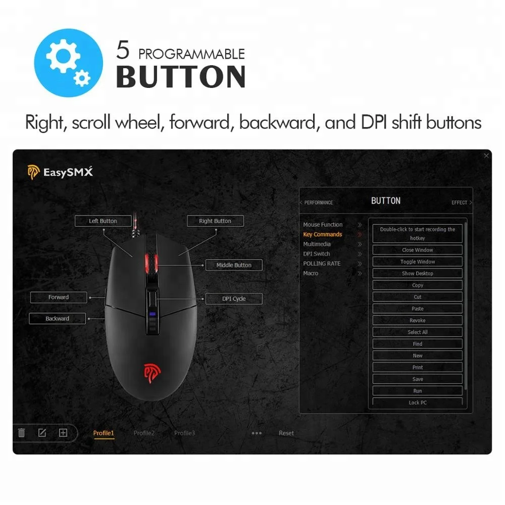 Горячая amazon EasySMX V50 проводной RGB игровая мышь для gamer выбор